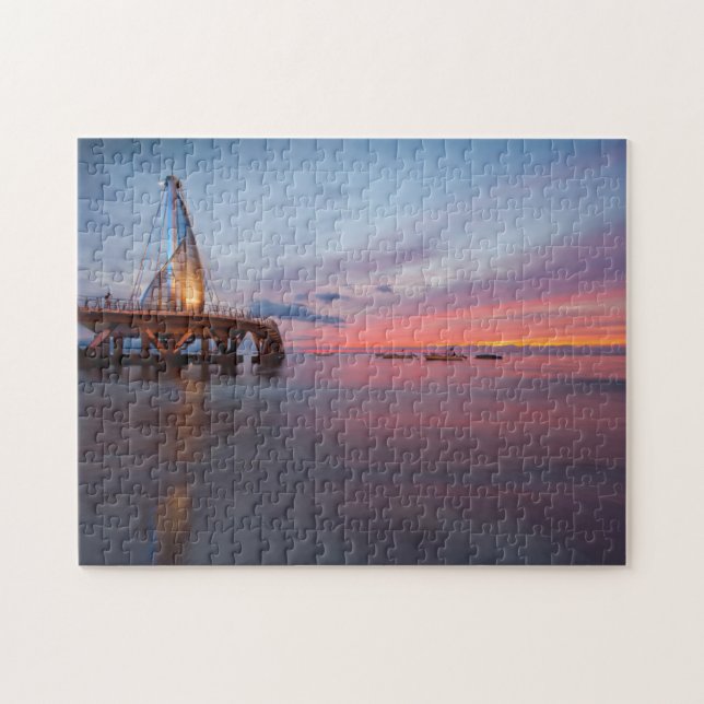 Puzzle Lever de la lune et coucher du soleil (Horizontal)