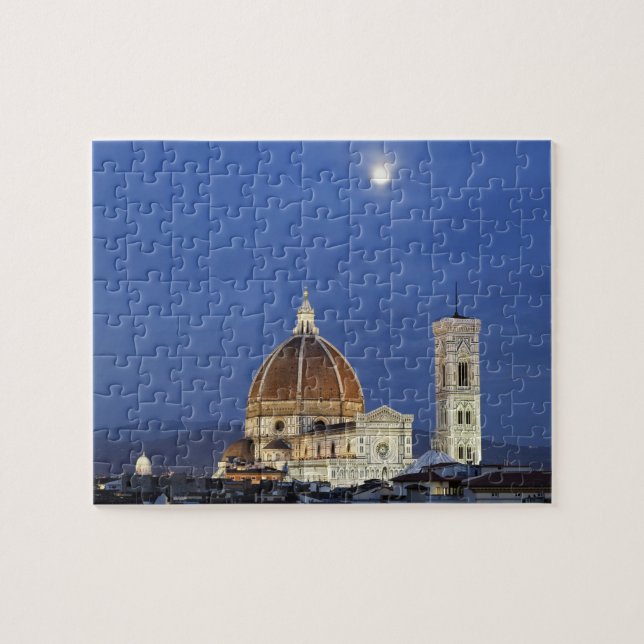 Puzzle Lever de lune et cathédrale de Florence, Basilique (Horizontal)