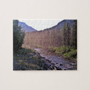 Puzzle Lever de soleil Cameron Creek Waterton Park, Canad