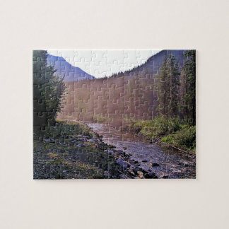 Puzzle Lever de soleil Cameron Creek Waterton Park, Canad