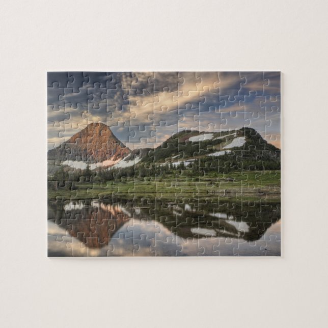 Puzzle Lever de soleil et reflet, Glacier National Park, (Horizontal)