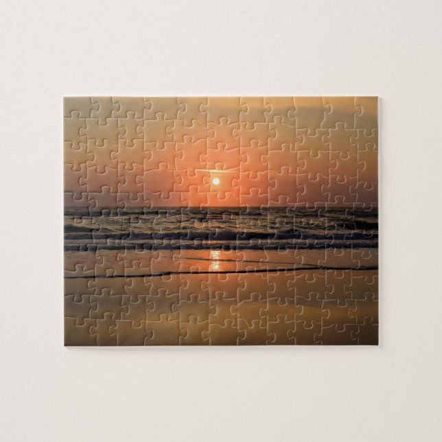 Puzzle Lever de soleil sur Cocoa Beach, Floride - 8x10 (Horizontal)
