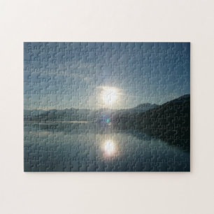 Puzzle Lever de soleil sur College Fjord Alaska Photograp