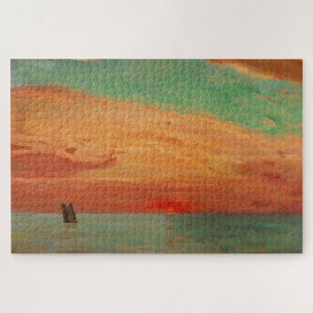 Puzzle Lever de soleil sur la mer de l'Est (Art asiatique (Horizontal)