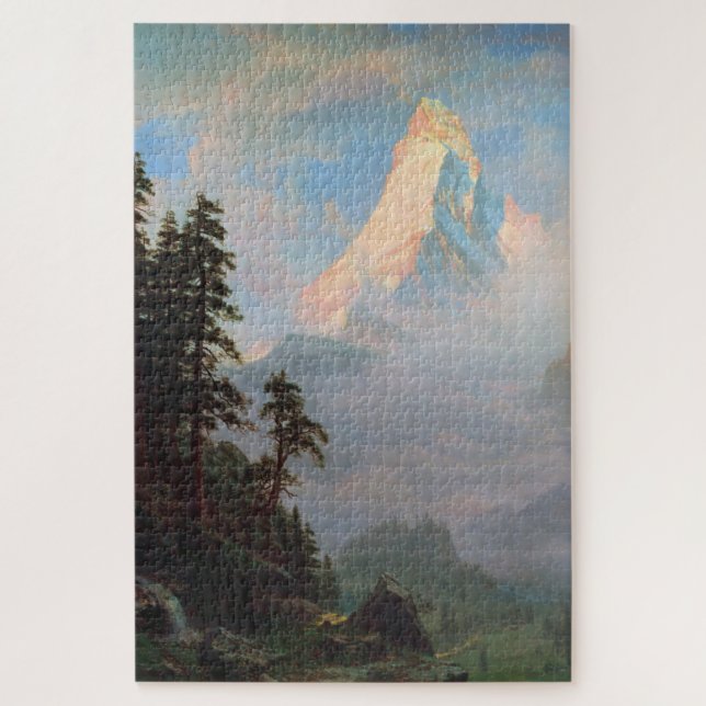 Puzzle Lever de soleil sur le Cervin, Albert Bierstadt (Vertical)