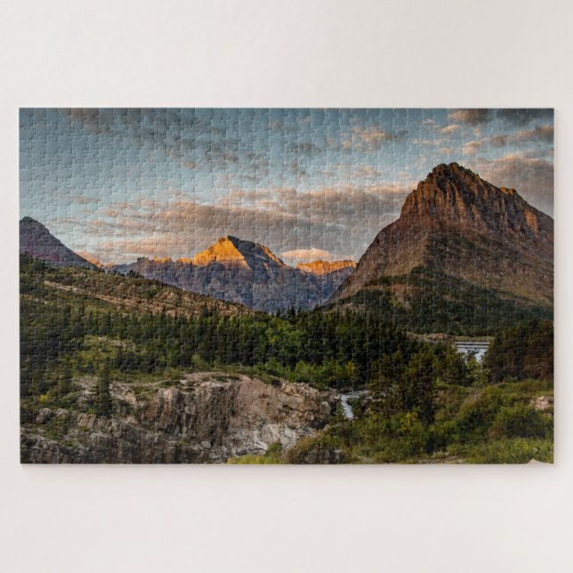 Puzzle Lever du soleil au lac Swiftcurrent (Horizontal)