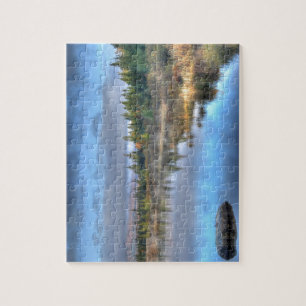 Puzzle Lever du soleil d'automne au lac Moosehead Maine