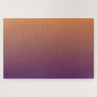Puzzle Lever du soleil - Violet à Pêcher Dégradé subtil M