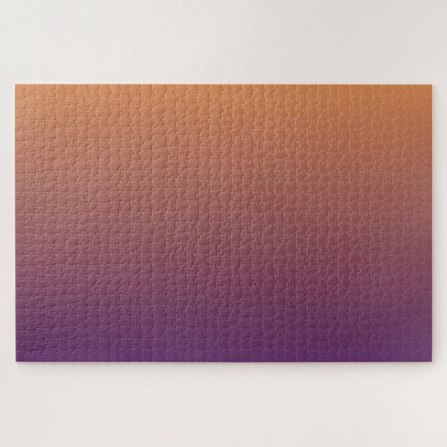 Puzzle Lever du soleil - Violet à Pêcher Dégradé subtil M (Horizontal)