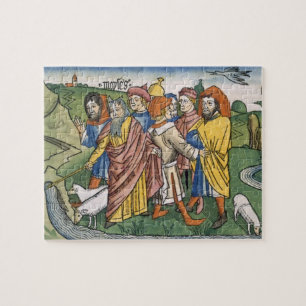 Puzzle L'exode 17 1-7 Moïse fait l'écoulement d'eau à