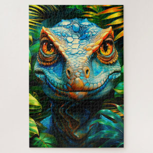 Puzzle Lézard Bleu