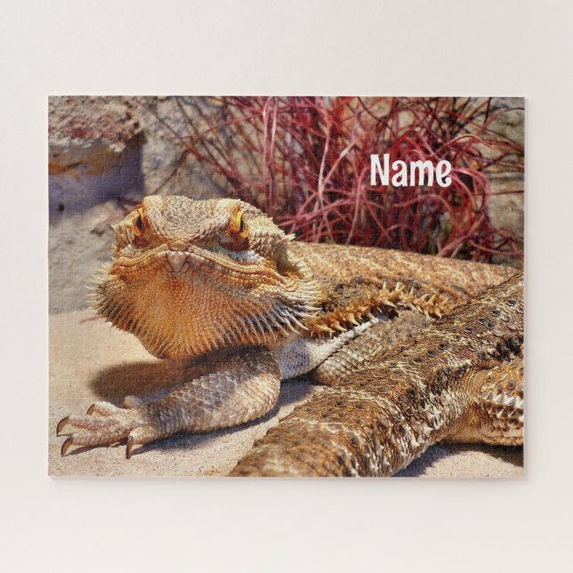 Puzzle Lézard Dragon Personnalisé Pour Adulte (Horizontal)