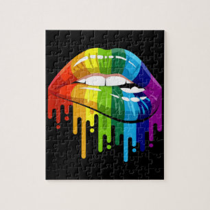 Puzzle LGBT Rainbow Lip Gay pride