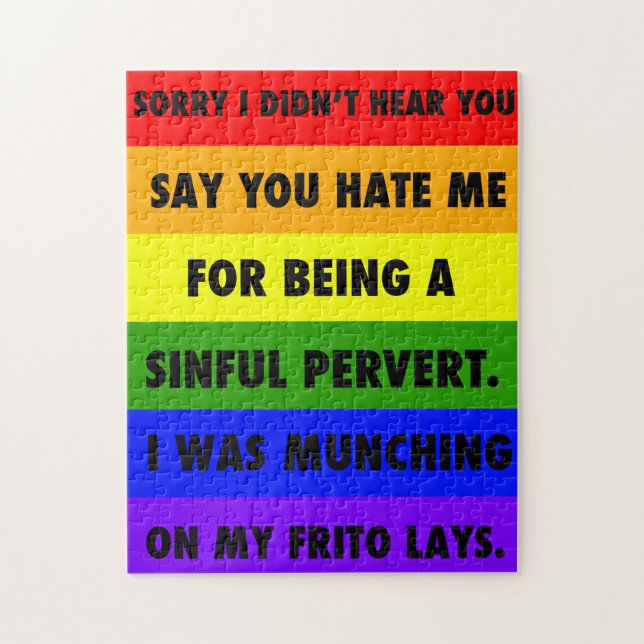 Puzzle LGBTQA+ Ignorer Les Détenteurs (Vertical)