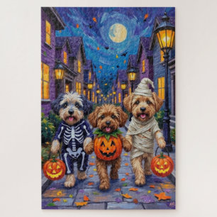 Puzzle Lhasa Apso faisant Trick-or-Treat dans des costume