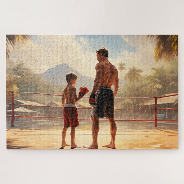 Puzzle L'héritage de Muay Thai : Père-Son (Horizontal)