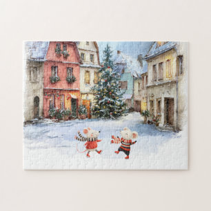 Puzzle L'hiver à Mice Town