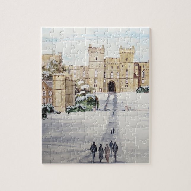 Puzzle L'hiver au château de Windsor par Farida Greenfiel (Vertical)