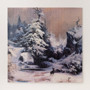 Puzzle L'hiver dans les Rocheuses (par Thomas Moran)
