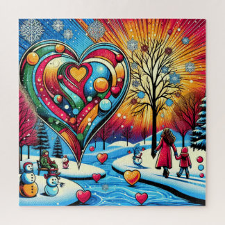 Puzzle L'hiver dans mon coeur