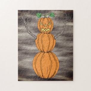 Puzzle L'homme de citrouille Art d'Halloween