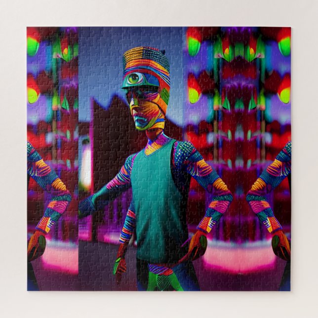 Puzzle L'Homme Qui A Frappé Mon Café - Ken Gage Art (Vertical)