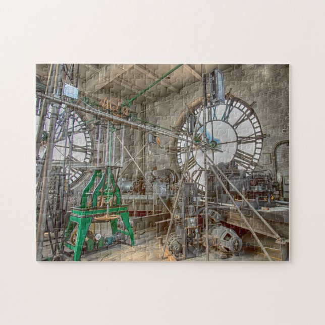 Puzzle L'horloge fonctionne dans la tour (Horizontal)