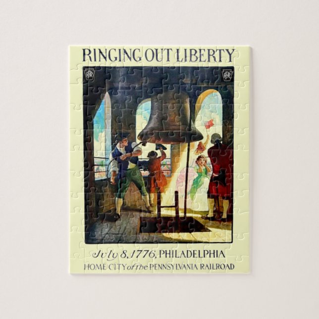 Puzzle Liberté de Philadelphie sur le chemin de fer de la (Vertical)