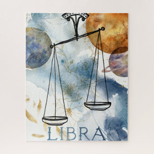 Puzzle Libra écailles anniversaire zodiaque astrologie bl