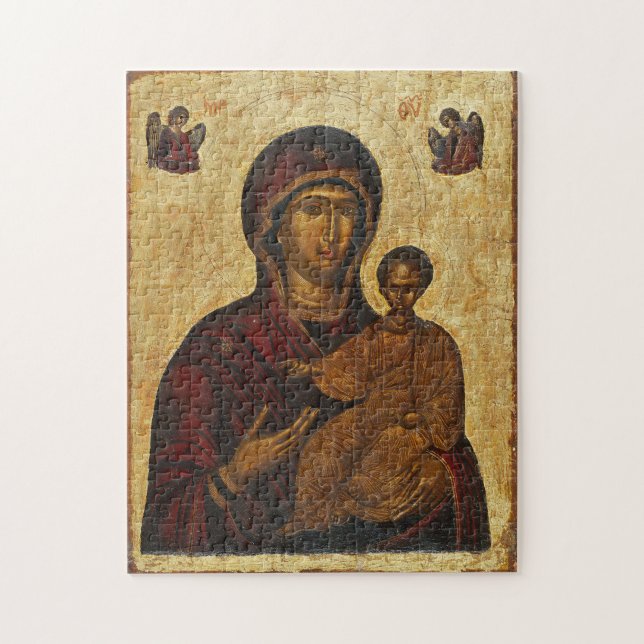 Puzzle L'icône byzantine Theotokos et Christ Child (Vertical)