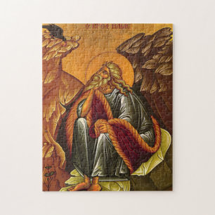 Puzzle L'icône orthodoxe chrétienne du saint prophète Éli