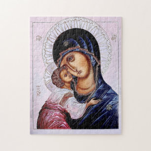 Puzzle L'icône orthodoxe de la Théotokos et de l'Enfant-C
