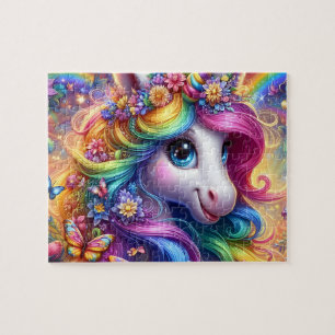 Puzzle Licorne Arc-en-Ciel