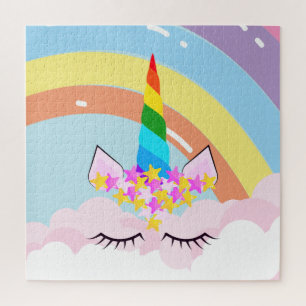 Puzzle Licorne Arc-en-ciel dans le Ciel Tout-petit