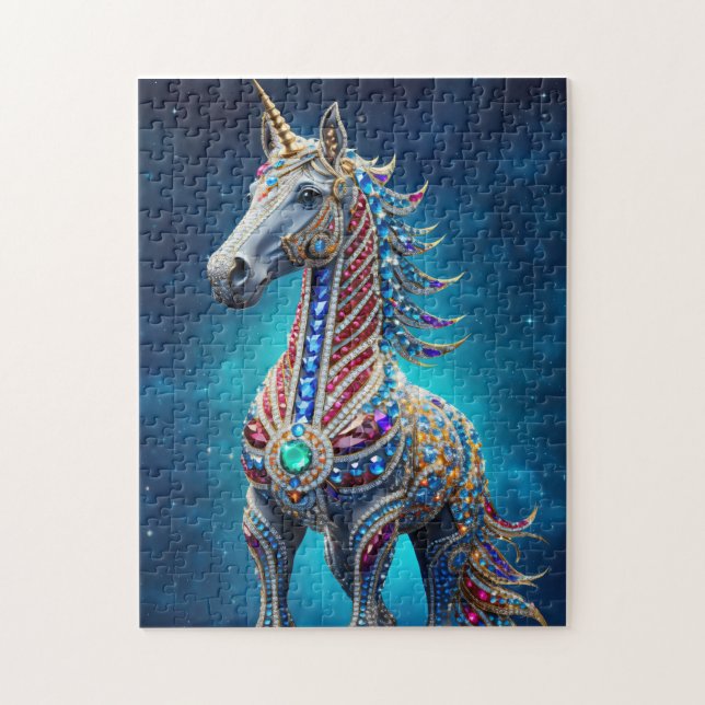 Puzzle Licorne Bijoutée (Vertical)
