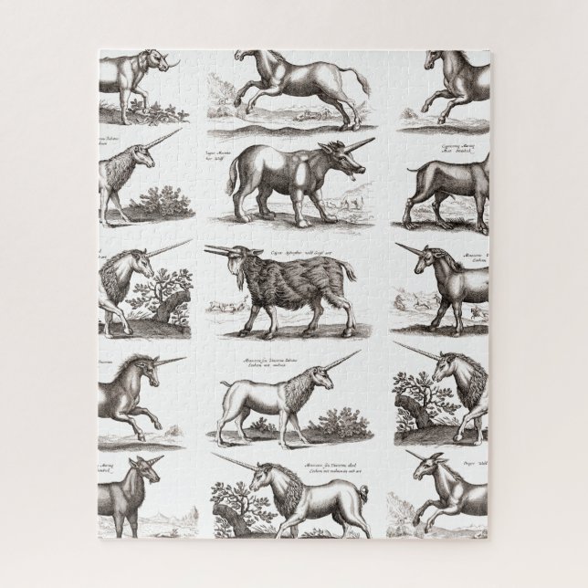 Puzzle Licorne Classique Antique Créature Magique Mythiqu (Vertical)