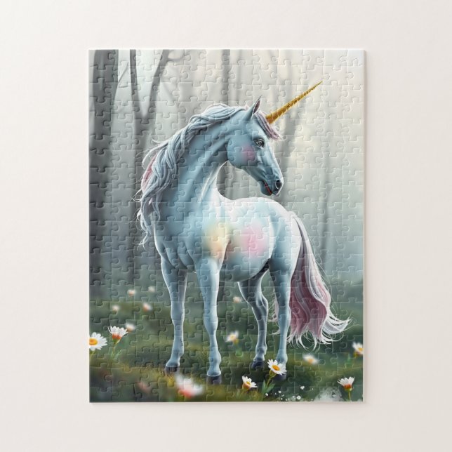 Puzzle Licorne dans la forêt (Vertical)