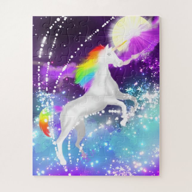 Puzzle Licorne d'arc-en-ciel (Vertical)