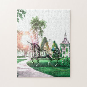 Puzzle Licorne Fantastique dans une Maisonnette