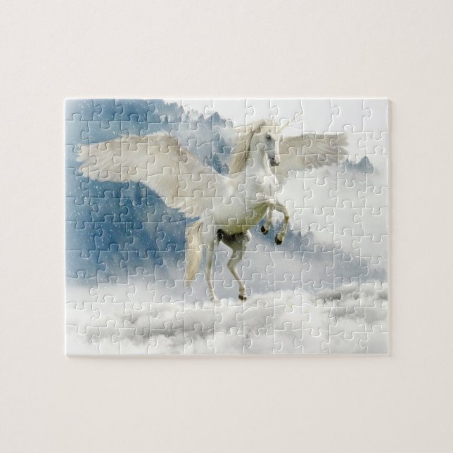 Puzzle Licorne magique dansant dans les nuages (Horizontal)