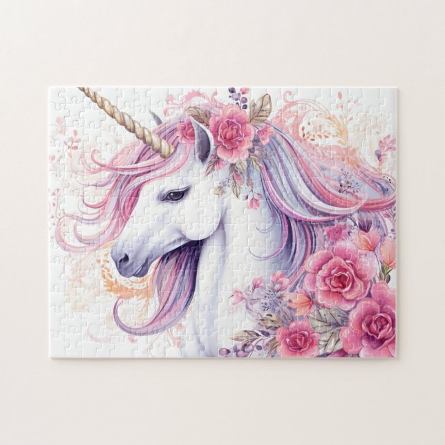 Puzzle Licorne Magique Mignonne (Horizontal)