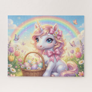 Puzzle Licorne Pâques Arc-en-ciel
