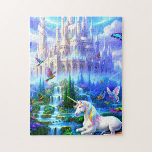 Puzzle Licorne près du château