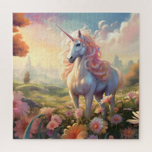 Puzzle Licorne Rose