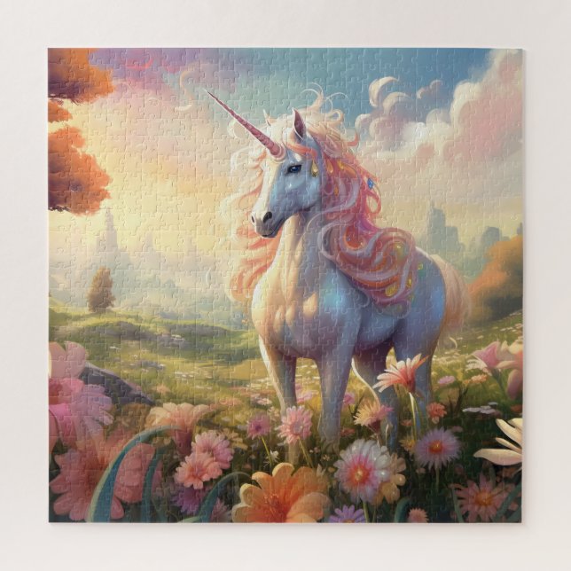 Puzzle Licorne Rose (Vertical)