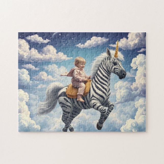 Puzzle Licorne Zèbre Magique (Horizontal)