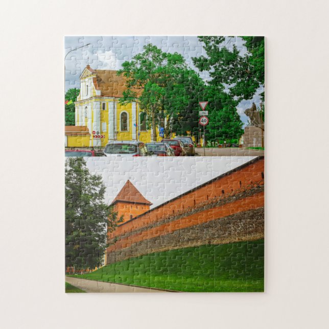 Puzzle Lida Belarus Architecture Château Collage (Vertical)