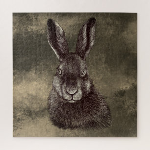 Puzzle Lièvre, lapin, dessin