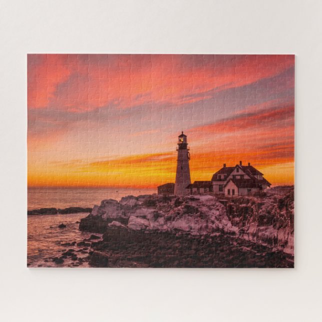 Puzzle Lighthouses |  Portland Head Cape Elizabeth Maine (Horizontal)