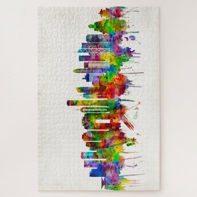 Puzzle Ligne de Hong Kong China (Vertical)